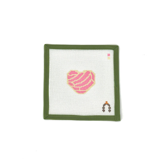Pink Concha Heart